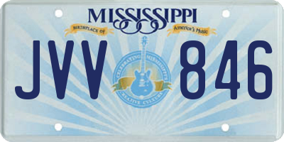 MS license plate JVV846