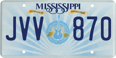MS license plate JVV870
