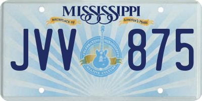 MS license plate JVV875