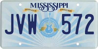 MS license plate JVW572