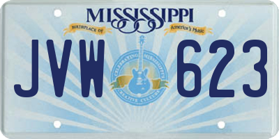 MS license plate JVW623