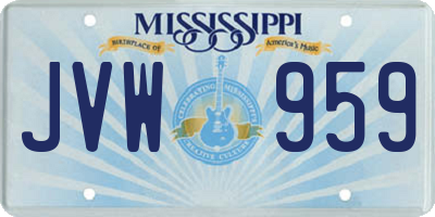 MS license plate JVW959