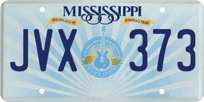 MS license plate JVX373