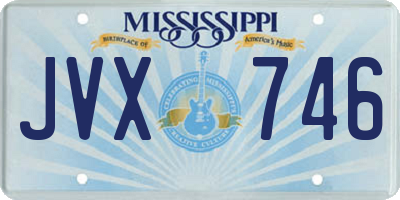 MS license plate JVX746