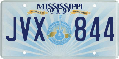 MS license plate JVX844