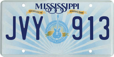 MS license plate JVY913
