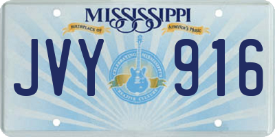 MS license plate JVY916