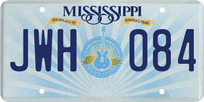 MS license plate JWH084
