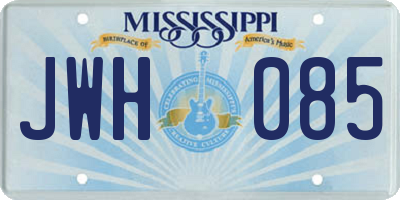 MS license plate JWH085