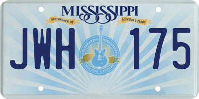 MS license plate JWH175