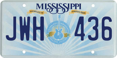 MS license plate JWH436