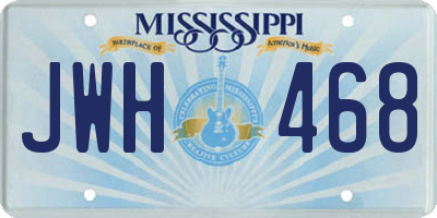 MS license plate JWH468