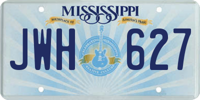 MS license plate JWH627