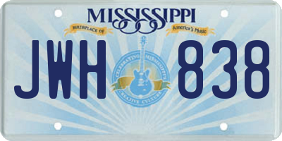 MS license plate JWH838