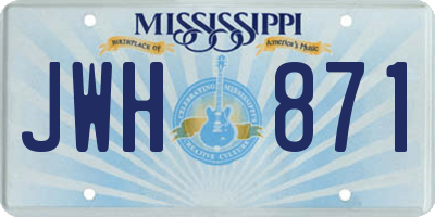 MS license plate JWH871