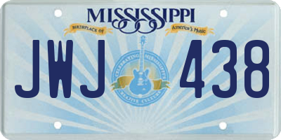 MS license plate JWJ438