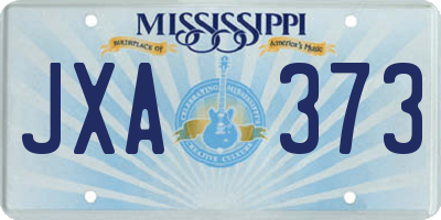 MS license plate JXA373