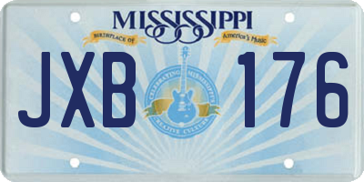 MS license plate JXB176