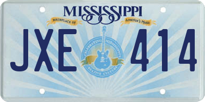 MS license plate JXE414