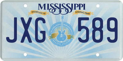 MS license plate JXG589
