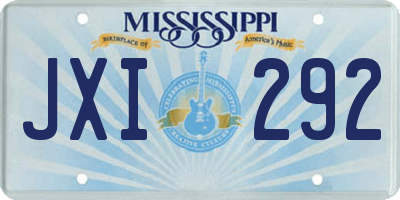 MS license plate JXI292