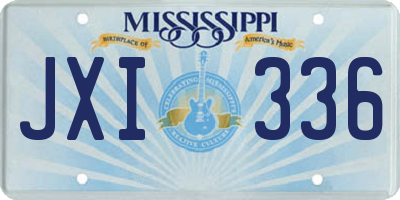 MS license plate JXI336