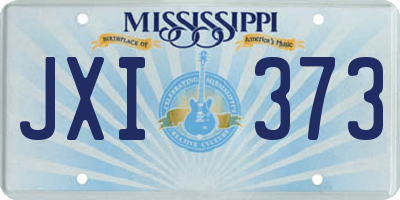 MS license plate JXI373