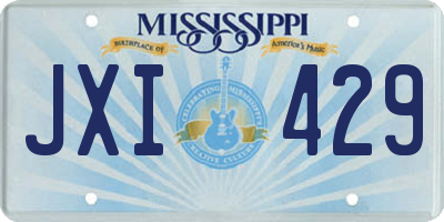 MS license plate JXI429