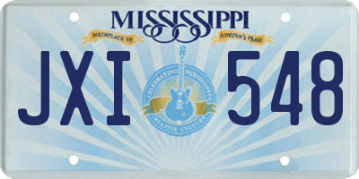 MS license plate JXI548