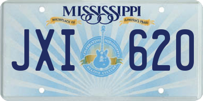 MS license plate JXI620