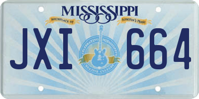 MS license plate JXI664