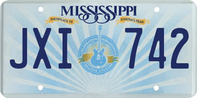 MS license plate JXI742