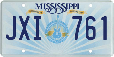 MS license plate JXI761