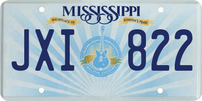 MS license plate JXI822