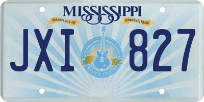 MS license plate JXI827