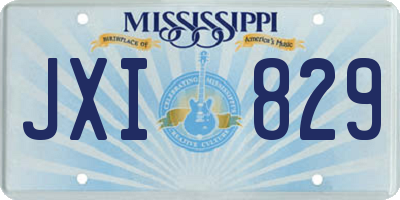 MS license plate JXI829