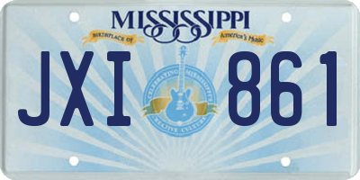 MS license plate JXI861