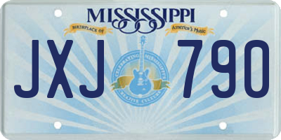 MS license plate JXJ790