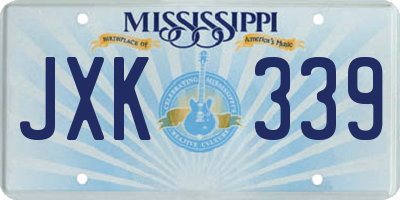 MS license plate JXK339