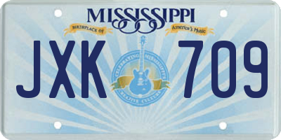 MS license plate JXK709