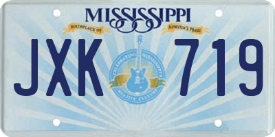 MS license plate JXK719