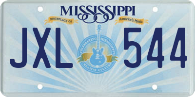 MS license plate JXL544