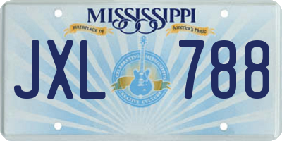MS license plate JXL788