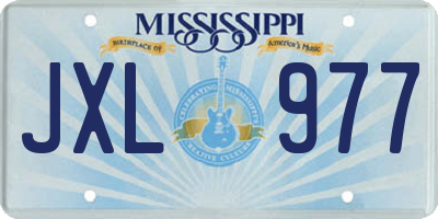 MS license plate JXL977
