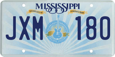 MS license plate JXM180