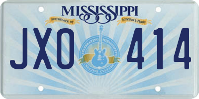 MS license plate JXO414