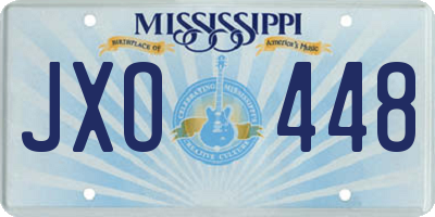 MS license plate JXO448
