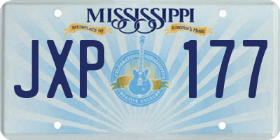 MS license plate JXP177