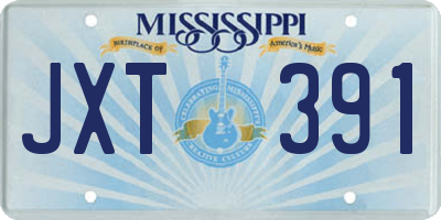 MS license plate JXT391