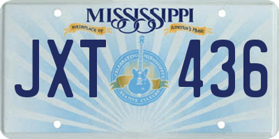 MS license plate JXT436